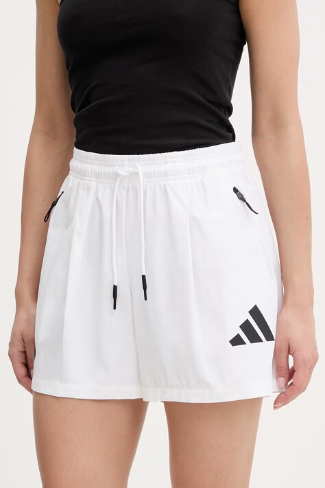 Adidas szorty sportowe damskie Z.N.E białe high waist KG8538