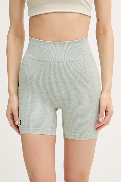 On szorty sportowe damskie Studio zielone high waist 1WG10444412