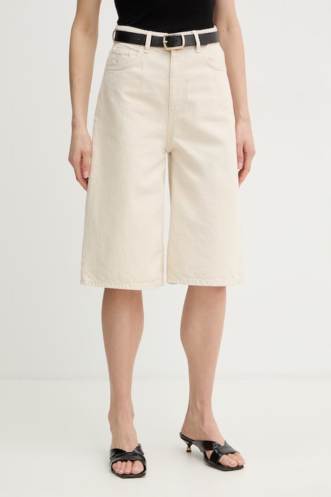 Trussardi szorty damskie jeansowe beżowe P4519100357N