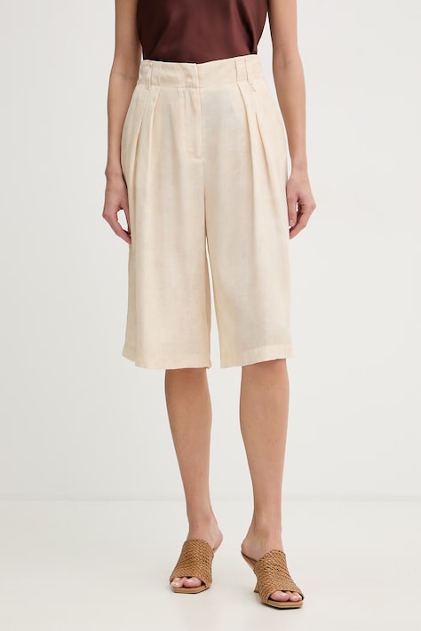 Twinset bermudy damskie beżowe 261AT2131