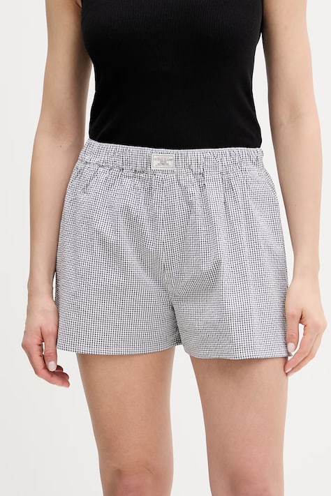 Guess Jeans szorty damskie białe high waist W6GD45 WFC01