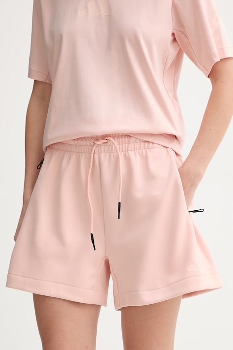 adidas szorty damskie z bawełną Z.N.E pomarańczowe KC7728