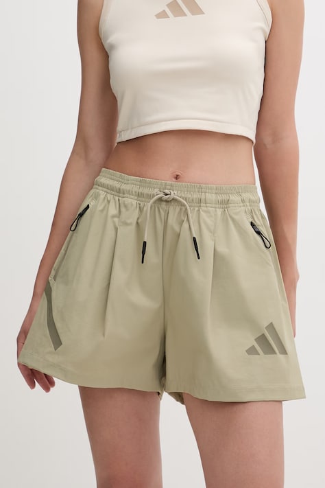 adidas szorty damskie x Z.N.E zielone high waist KD8463