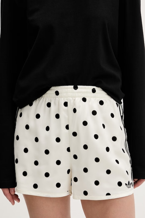 adidas Originals szorty dresowe damskie beżowe high waist KV1171