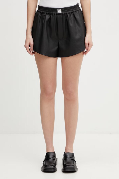 MM6 Maison Margiela szorty damskie czarne high waist S52MU0134.M35740.900