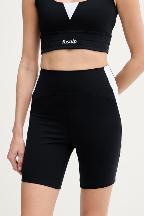 Fusalp szorty sportowe damskie BIARRO czarne high waist J1506