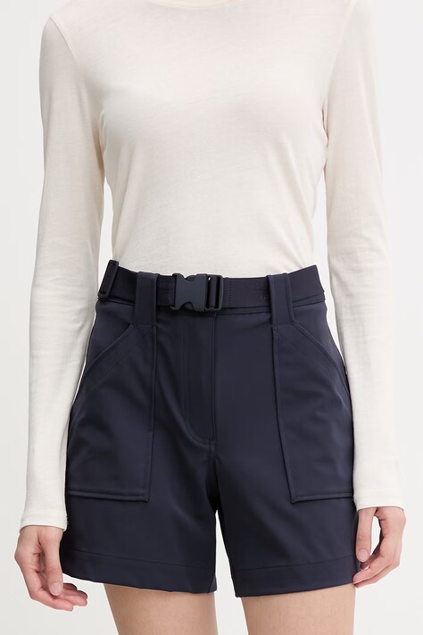 Guess šortky dámske X NORTH SAILS tmavomodré high waist W6GD01 W1415