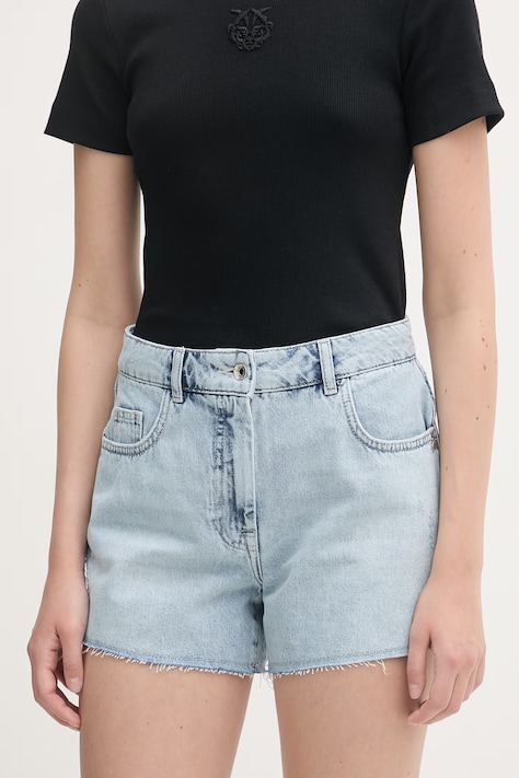 Patrizia Pepe szorty damskie jeansowe niebieskie high waist 2P1744 D070