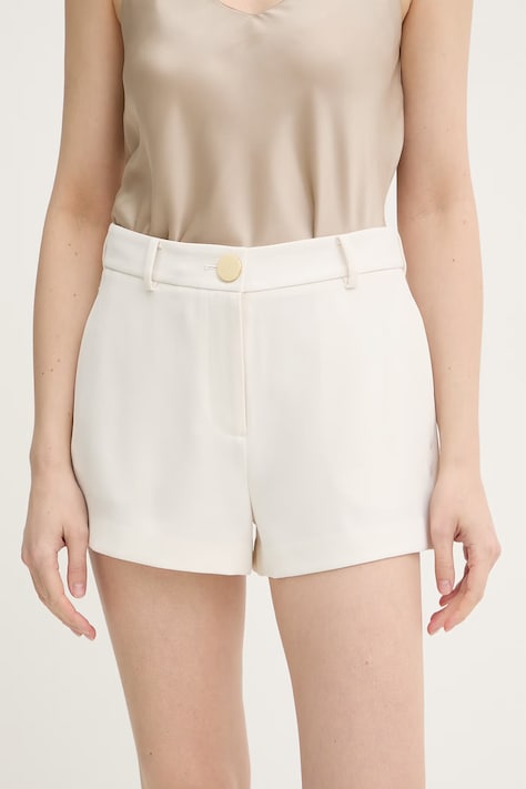 Armani Exchange szorty damskie beżowe high waist XW001950 AF21555