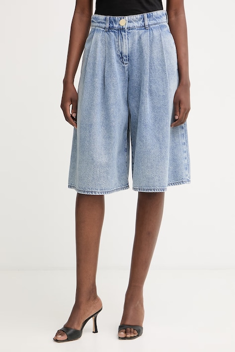 Armani Exchange bermudy dámske rifľové modré high waist XW002266 AF21338