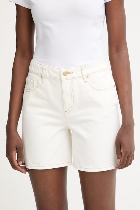 Armani Exchange šortky dámske rifľové béžové high waist XW002272 AF21335