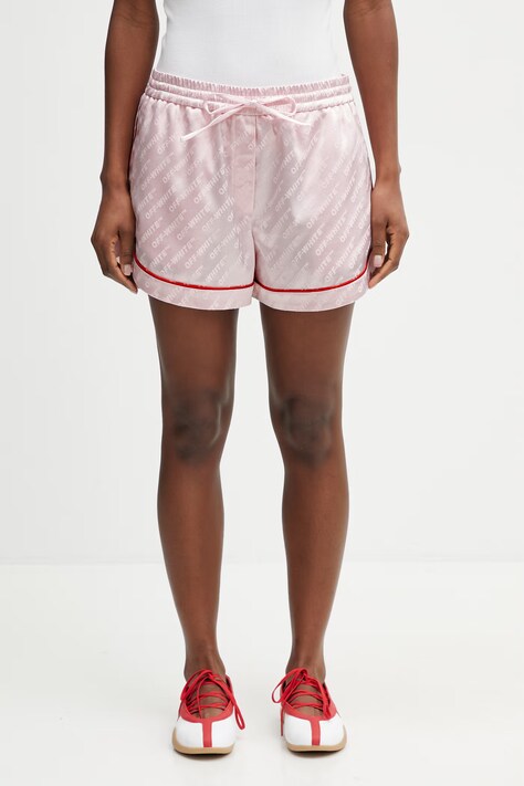 Off-White pantaloncini da pigiama donna colore rosa 2CB05IS26FAB001