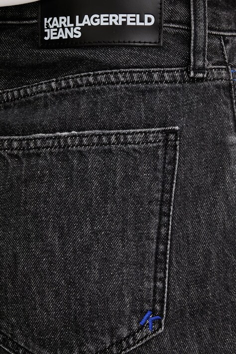 Karl Lagerfeld Jeans шорти жіночі бавовняні — SS26-SZD0I9, чорний — фото 4
