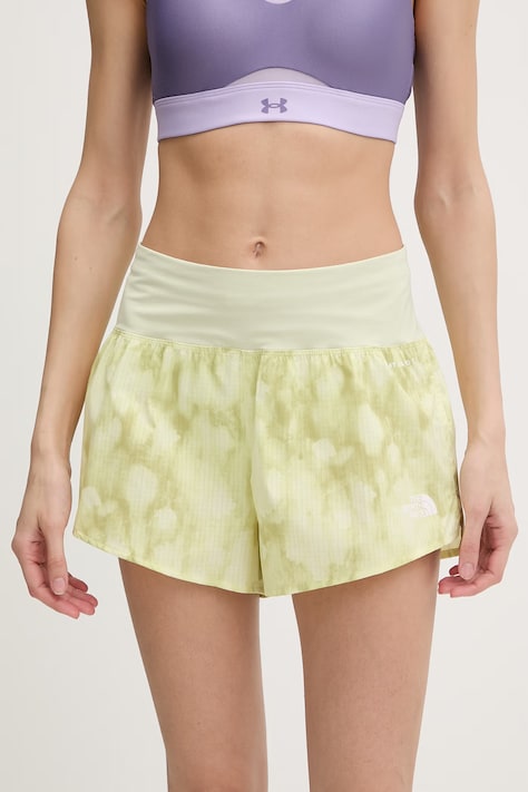 The North Face szorty sportowe damskie SUNRISER żółte NF0A8GYPJZ01