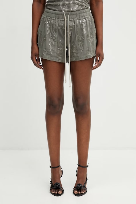 Rick Owens Lilies šortky dámské zelené high waist LI01F7333.TUSM21