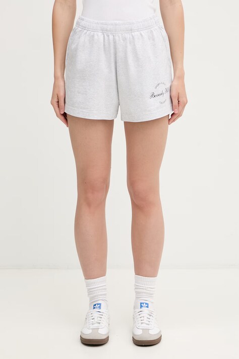 Sporty & Rich Beverly Script Disco шорты для женщин серые high waist SH03776257GY03