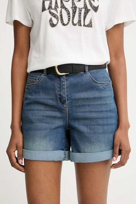 Morgan szorty damskie jeansowe niebieskie high waist SHAKU