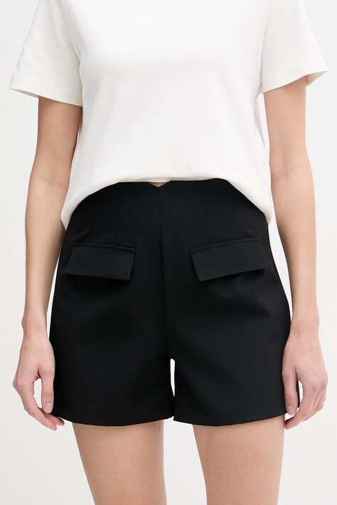 Morgan szorty eleganckie damskie czarne high waist SHRIS.F