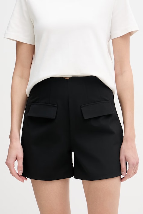 Morgan szorty eleganckie damskie czarne high waist SHRIS.F