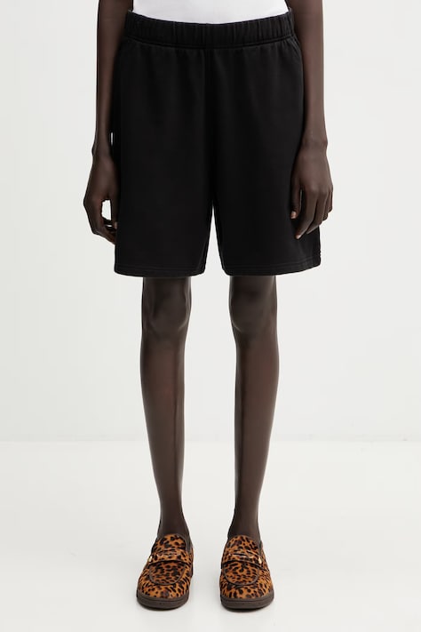 Carhartt WIP W' Brenta Sweat Short szorty dresowe bawełniane damskie czarne high waist