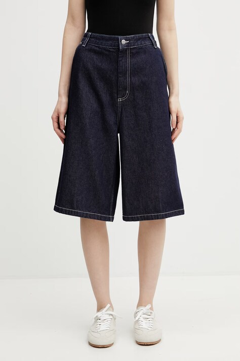 Carhartt WIP W' Nixon Single Knee Short szorty jeansowe męskie granatowe regular waist I036704.102