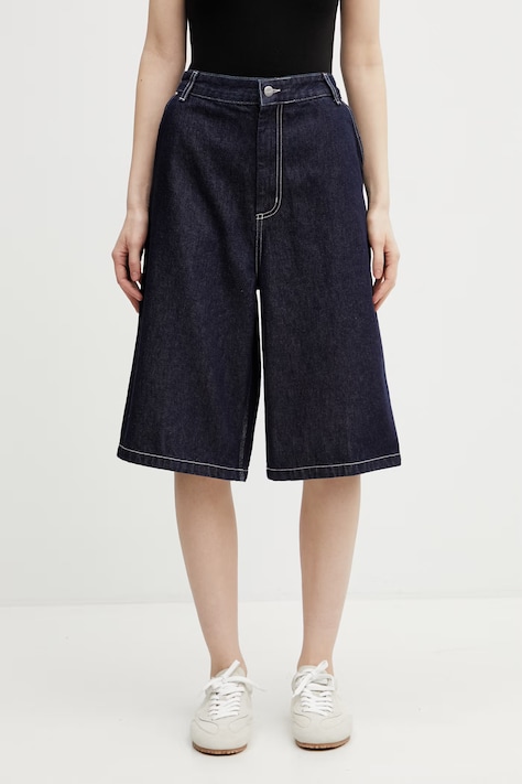 Carhartt WIP W' Nixon Single Knee Short szorty jeansowe męskie granatowe regular waist I036704.102