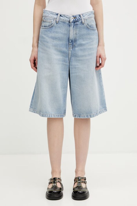 Carhartt WIP W' Belmont Short szorty bawełniane damskie niebieskie high waist