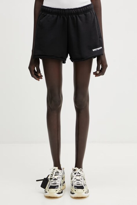 WRSTBHVR Itia pantaloni scurți de trening pentru femei negri high waist W9026TT.3444