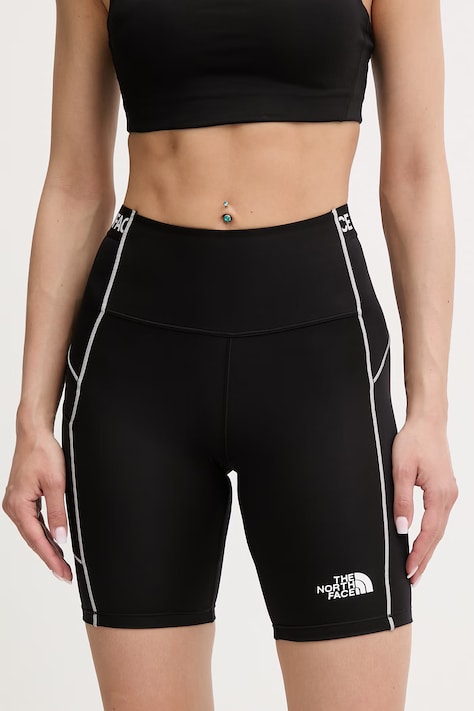 The North Face szorty sportowe damskie CAMBRENA czarne regular waist NF0A8G1FJK31