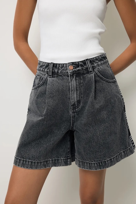 BIZUU kratke hlače ženske denim MIREYA črne MIREYA CZARNY