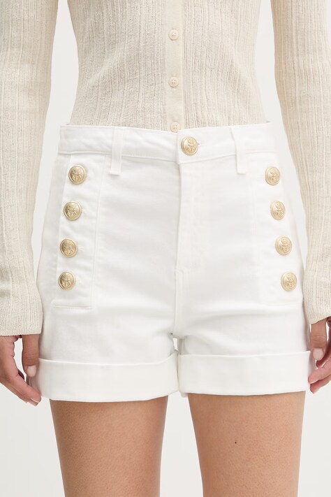 ViCOLO szorty damskie jeansowe białe high waist DAB5042