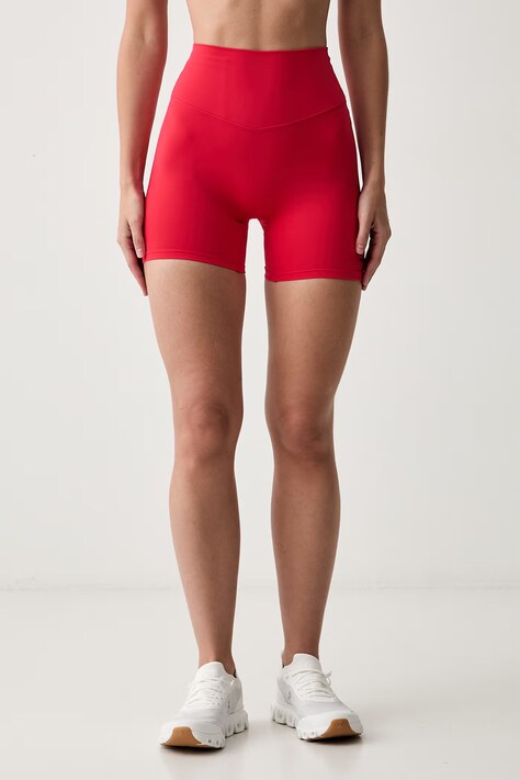 P.E Nation kolarki damskie SIGNARUTE czerwone high waist 261S151