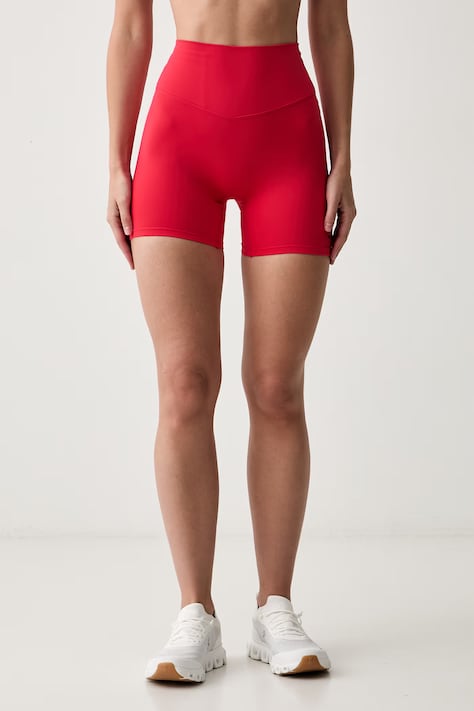 P.E Nation kolarki damskie SIGNARUTE czerwone high waist 261S151