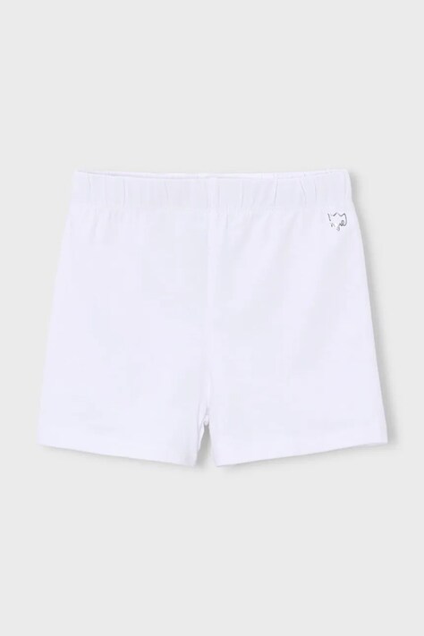 Mayoral szorty dziecięce kolor biały gładkie 212
