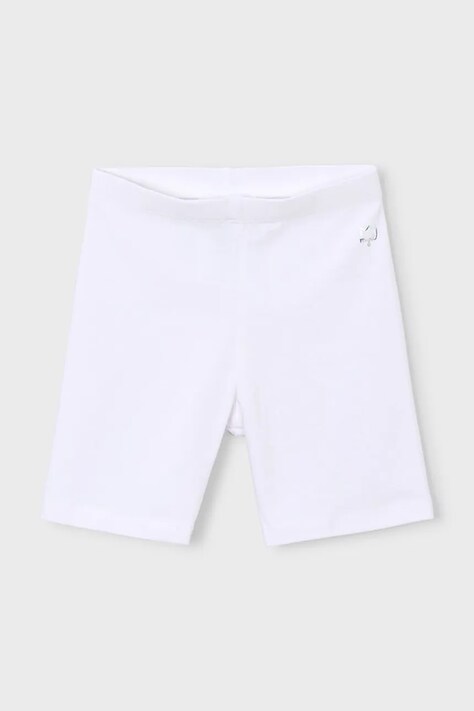 Mayoral pantaloni scurți copii culoarea alb, uni, 610