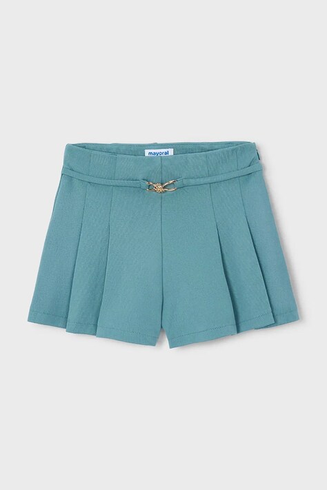 Mayoral szorty dziecięce kolor zielony gładkie 3220