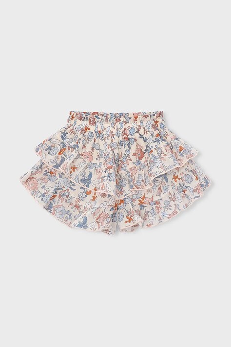 Dječje pamučne suknja-hlače Mayoral boja: bež, s uzorkom, 3909