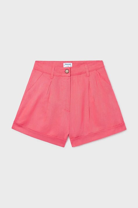 Mayoral szorty dziecięce kolor różowy gładkie 6201