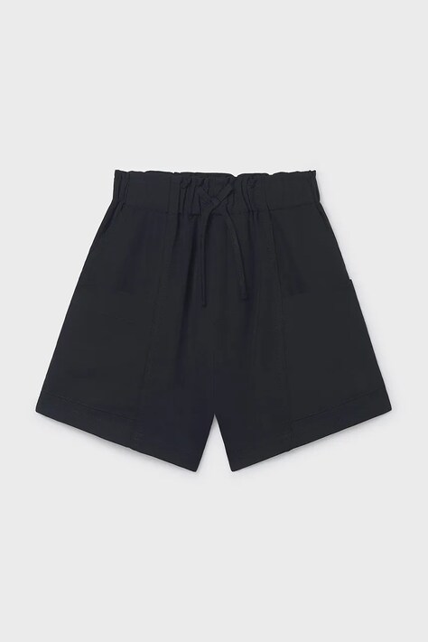 Mayoral szorty dziecięce kolor czarny gładkie 6203