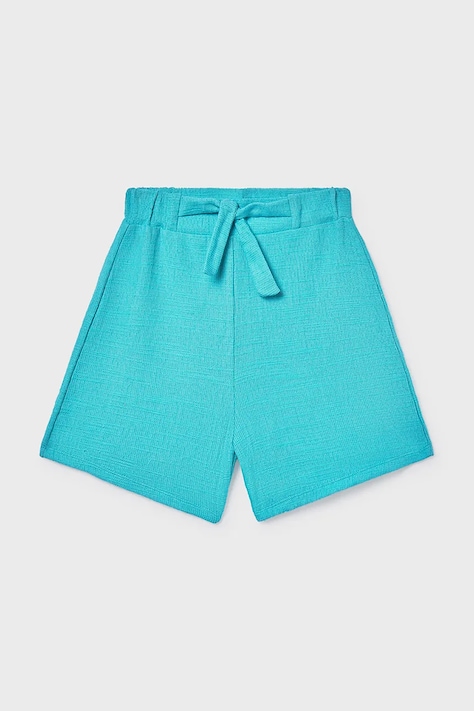 Mayoral pantaloni scurți copii culoarea turcoaz, uni, 6206