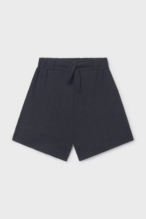 Mayoral szorty dziecięce kolor czarny gładkie 6206