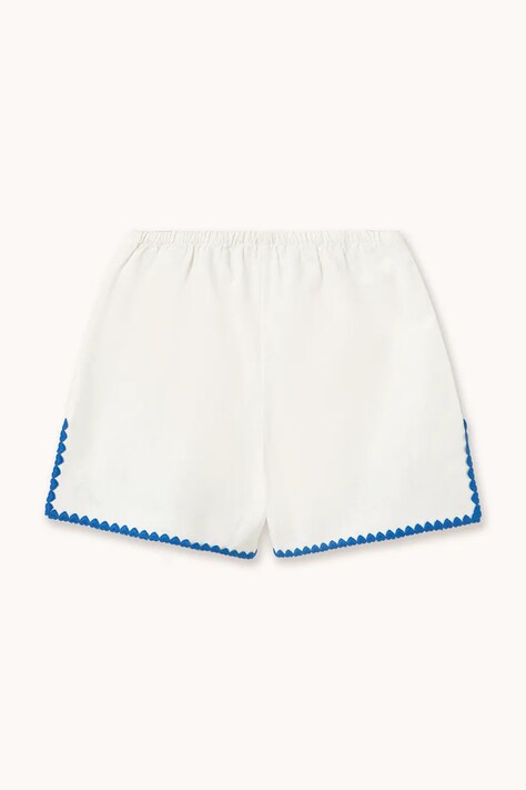 Дитячі шорти з додаванням льону Tinycottons SWANS LINEN SHORTS — SS26-SZG01D, білий — фото 3
