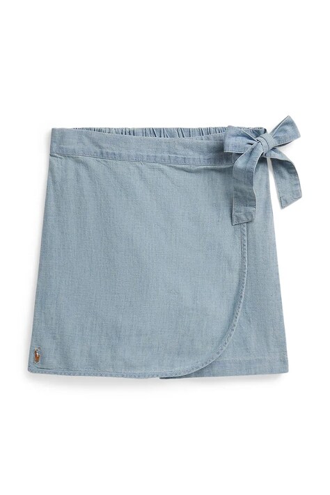 Polo Ralph Lauren szorty jeansowe dziecięce kolor niebieski gładkie regulowana talia 313A11752001