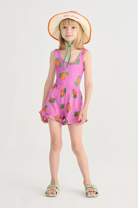 Bobo Choses szorty bawełniane dziecięce Tangerine kolor fioletowy wzorzyste B126AC063