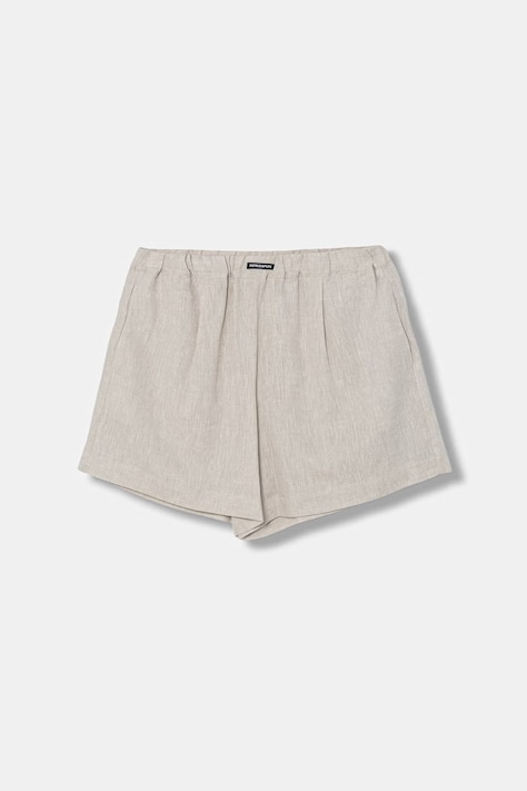 Patrizia Pepe kratke hlače otroške z lanom A713 bež 7P0423