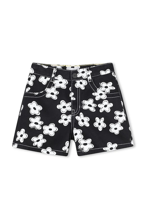 Dječje traper kratke hlače Marc Jacobs boja: crna, s uzorkom, W60733
