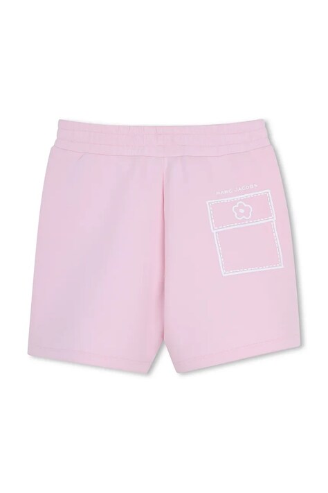 Marc Jacobs szorty dziecięce kolor różowy z nadrukiem W60736