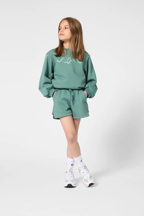 Παιδικό σορτς BOSS χρώμα: πράσινο, J53013