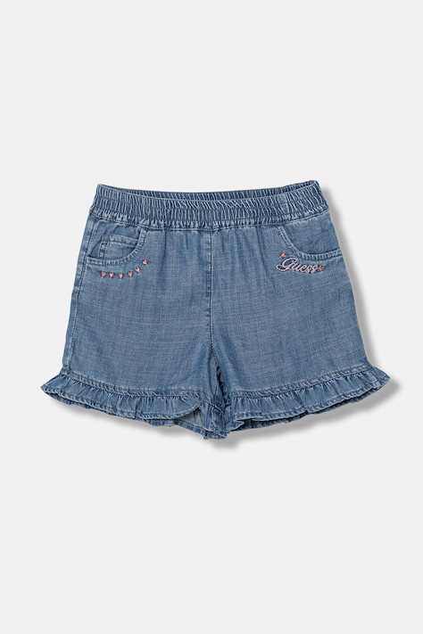 Guess szorty dziecięce jeansowe niebieskie regular waist K6GD06 D3X30