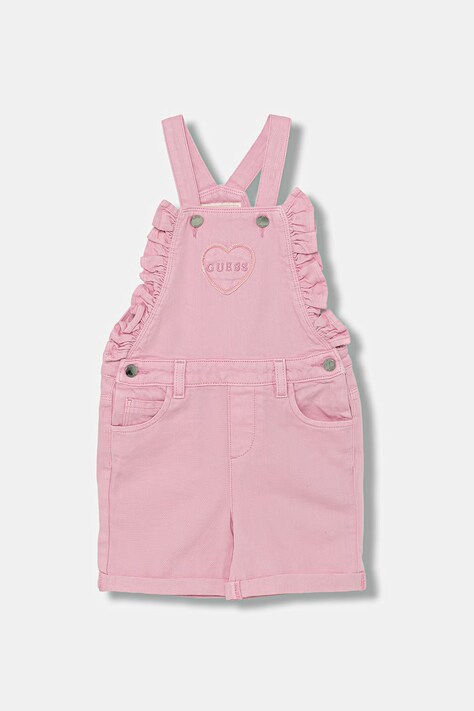 Guess ogrodniczki dziecięce różowe K6GK13 WR510